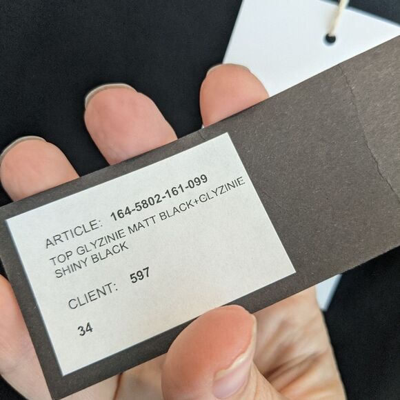 HAIDER Ackerman black blouse size 2(34) BNWT - Picture 4 of 8